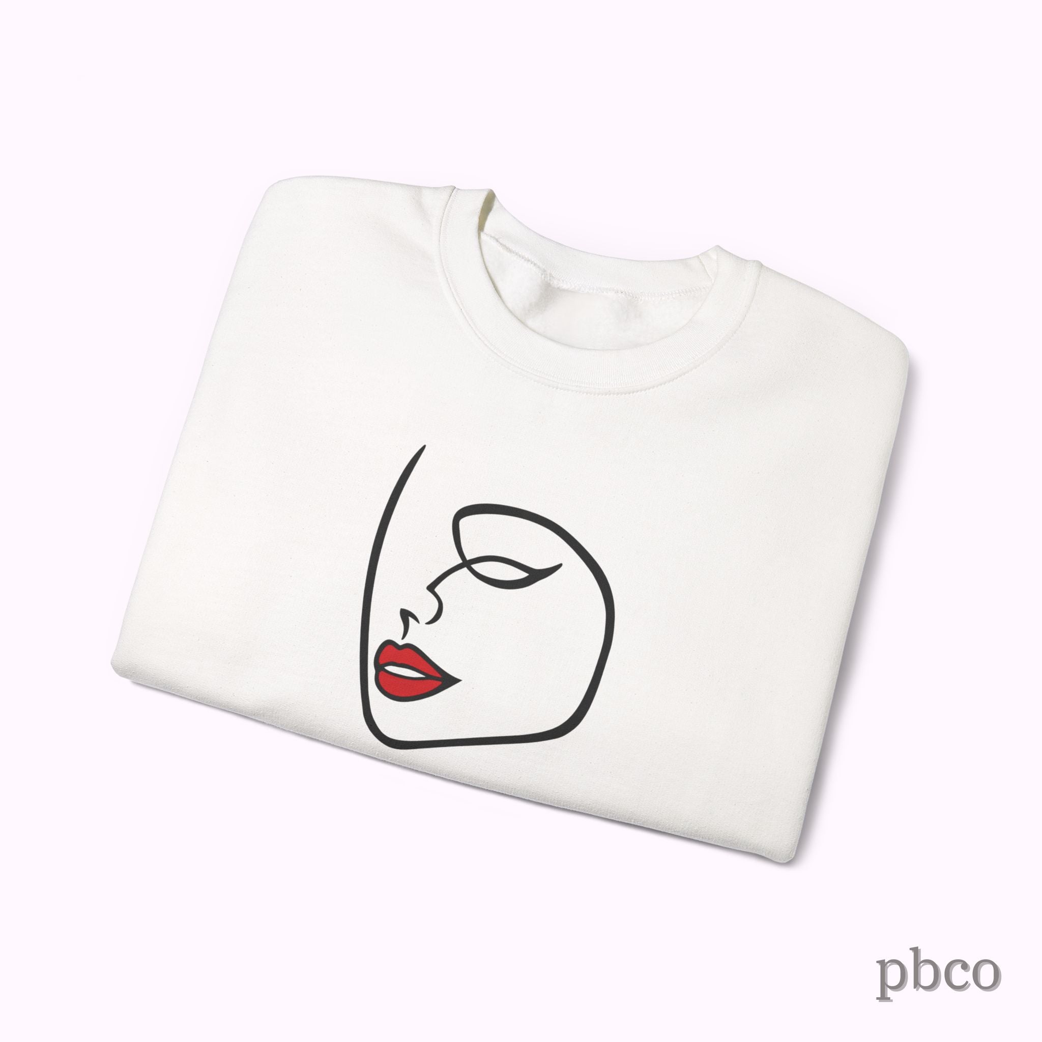 L'ENNUI Red Lip Graphic Crewneck Sweatshirt
