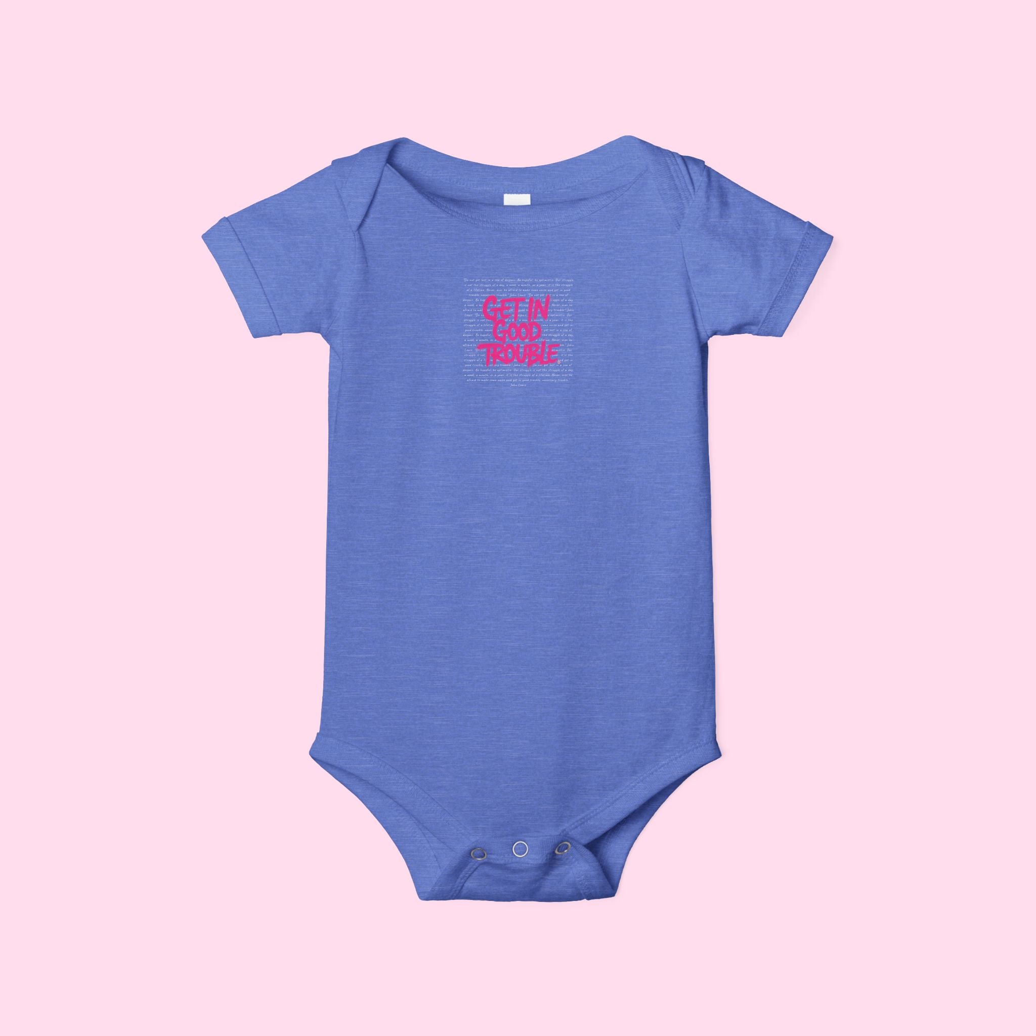 Infant One-Piece Bodysuit 'Get In Good Trouble' Baby Onesie