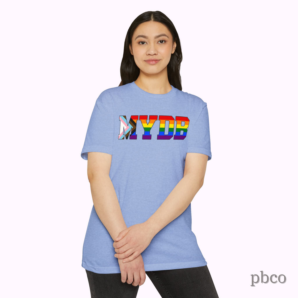 MYDB T-Shirt | Mind Your Damn Business | Progress Pride