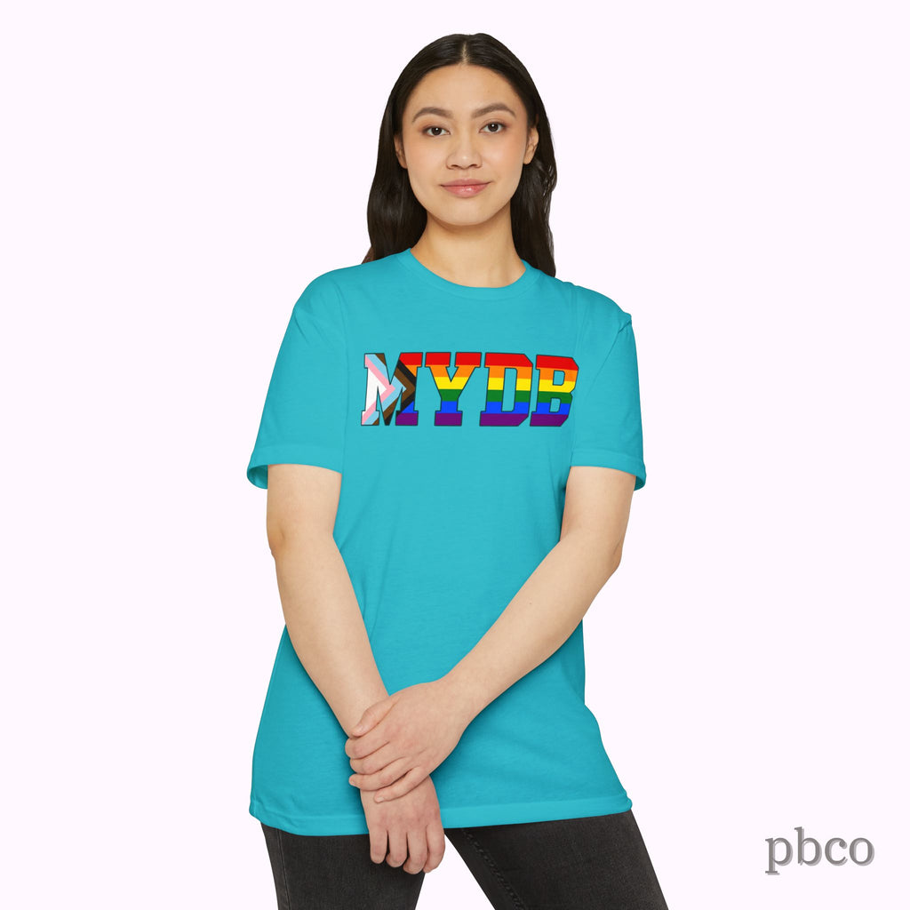 MYDB T-Shirt | Mind Your Damn Business | Progress Pride