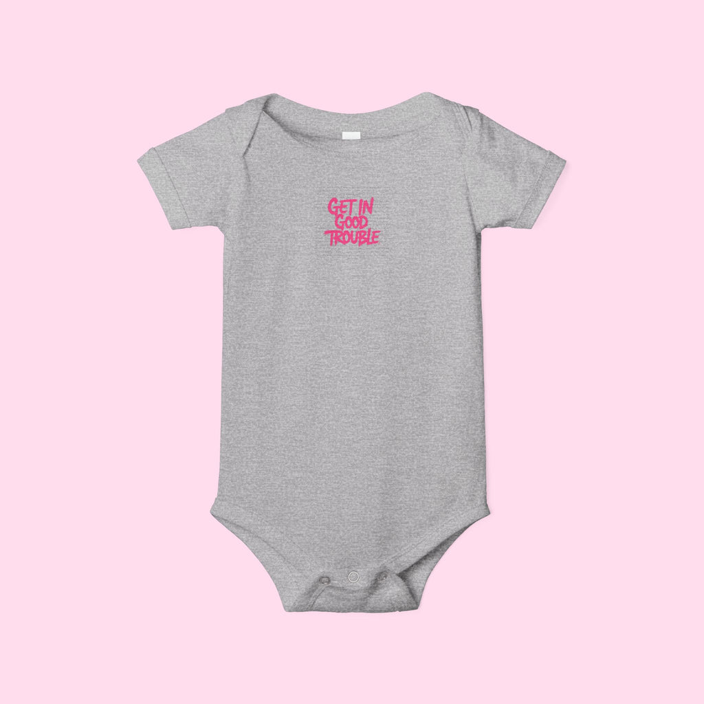 Infant One-Piece Bodysuit 'Get In Good Trouble' Baby Onesie