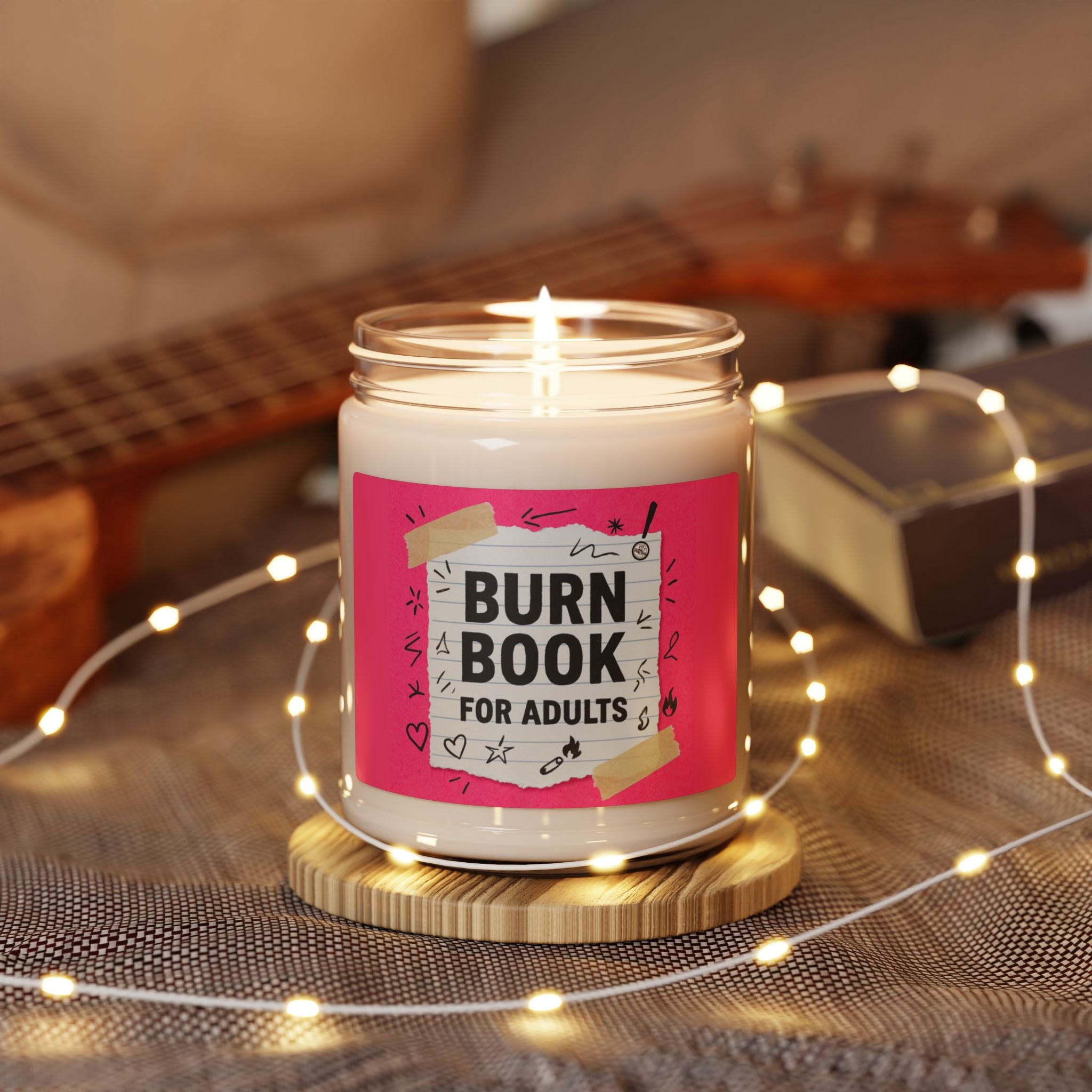 Scented Soy Candle 'Burn Book for Adults' (9oz Jar)