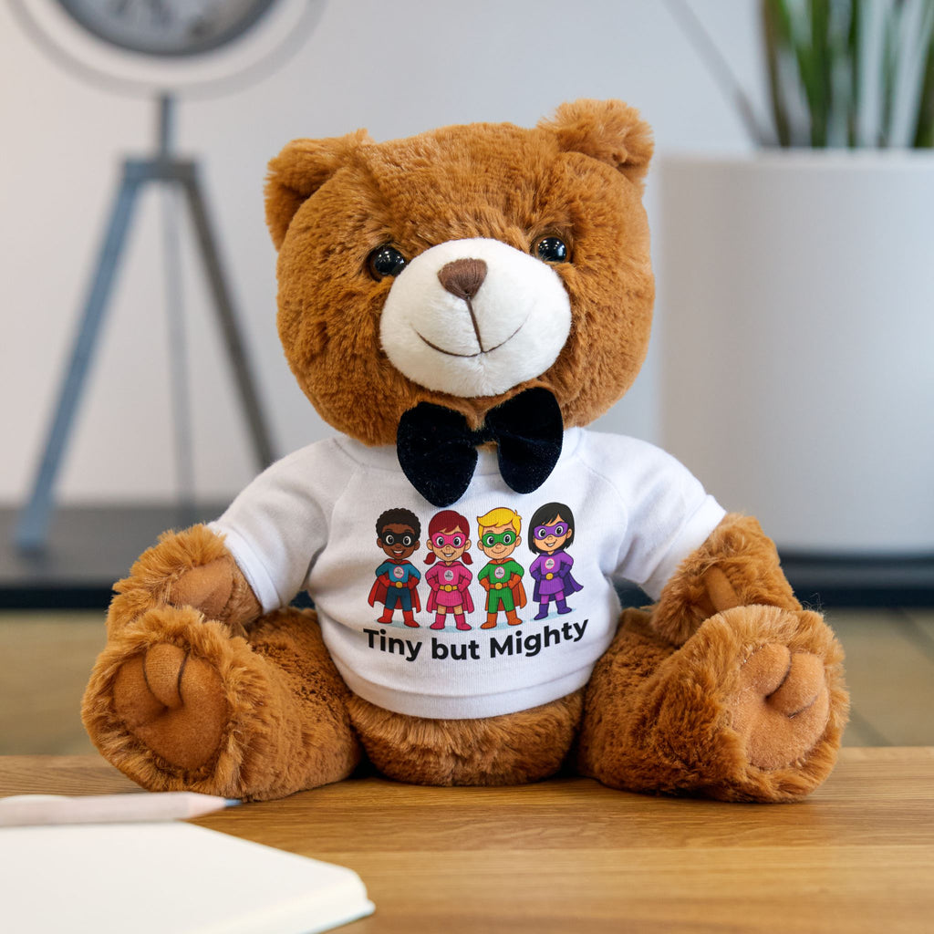 Plush Teddy Bear for 'Tiny but Mighty' Super Kids
