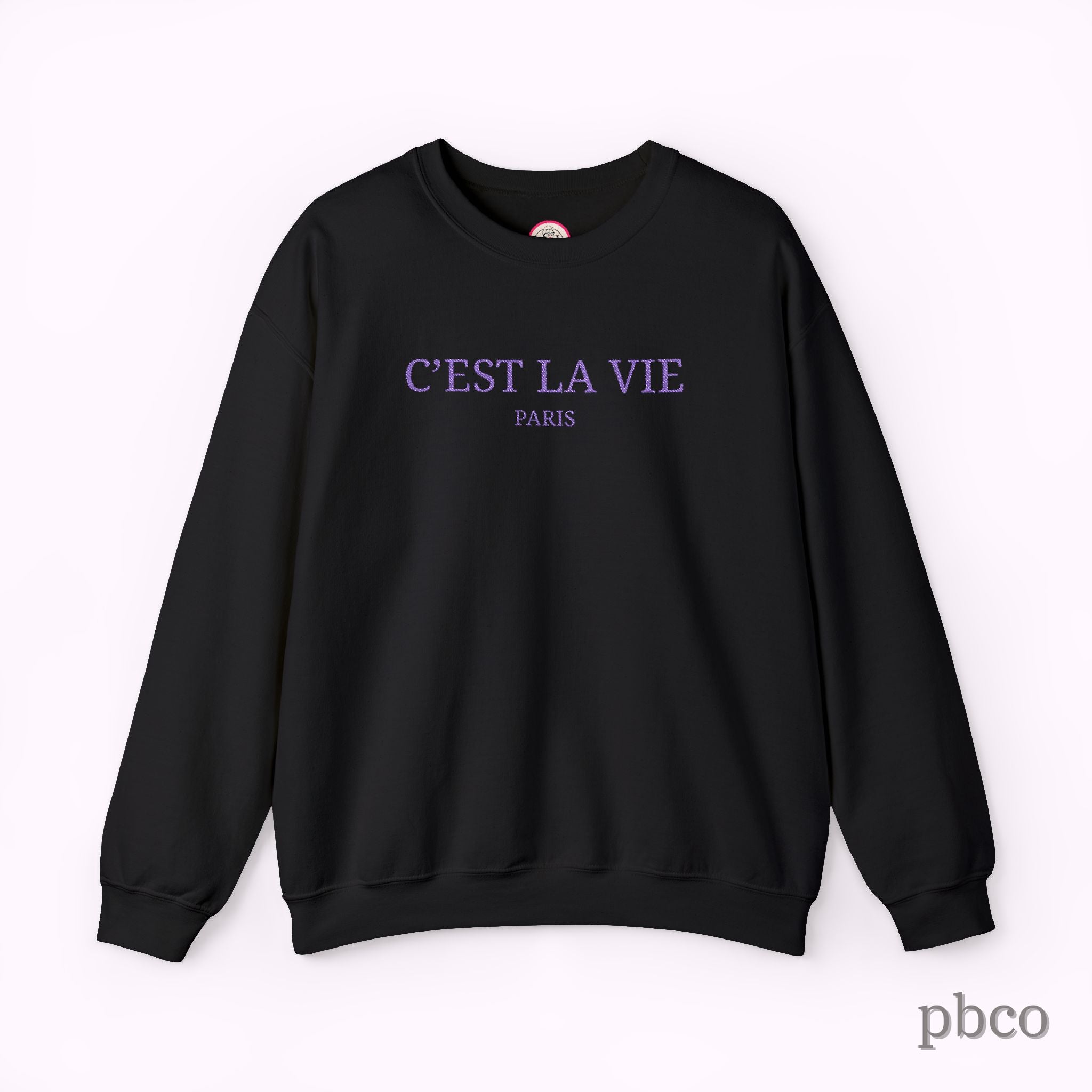 C'est La Vie Paris Crewneck Sweatshirt — Casual French Phrase Pullover