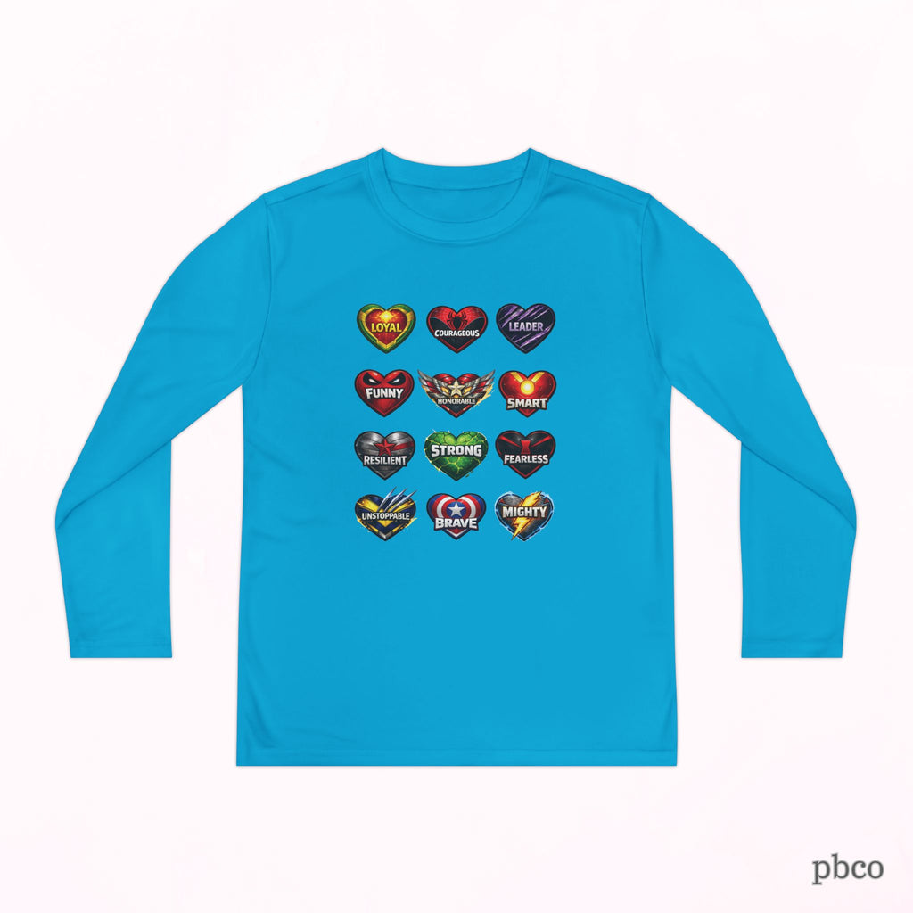 Youth Superhero Love Long Sleeve Tee Shirt