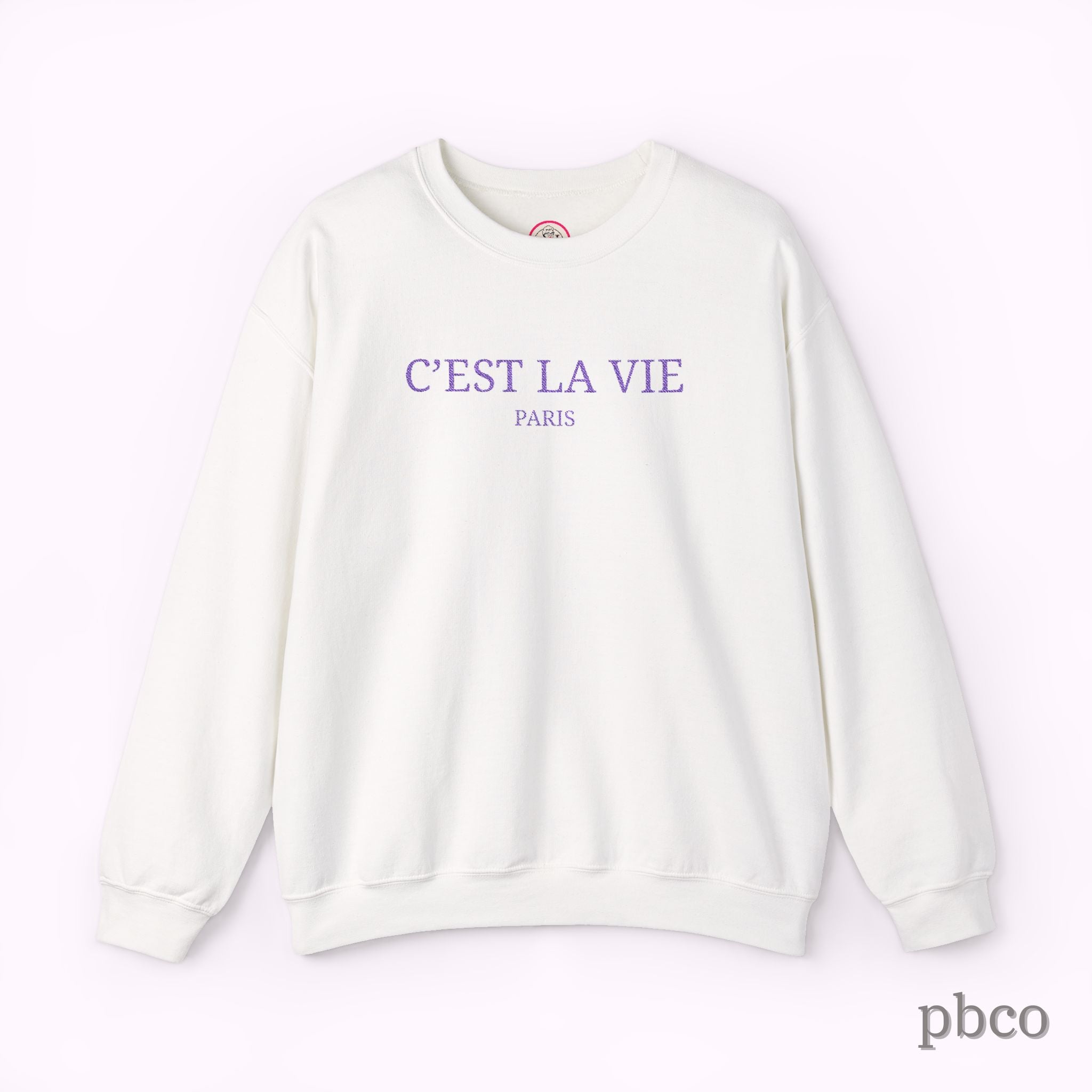 C'est La Vie Paris Crewneck Sweatshirt — Casual French Phrase Pullover