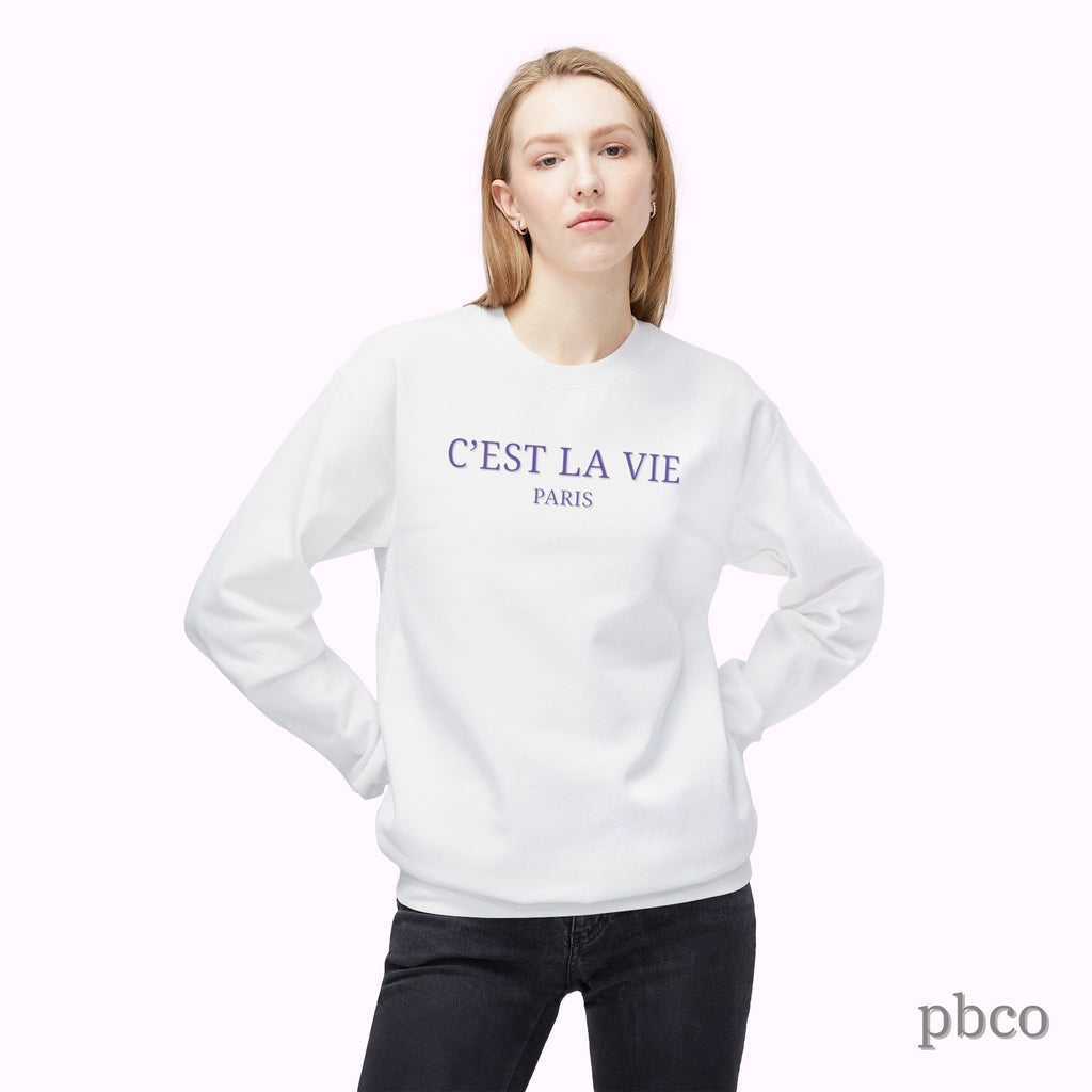 C'est La Vie Paris Crewneck Sweatshirt