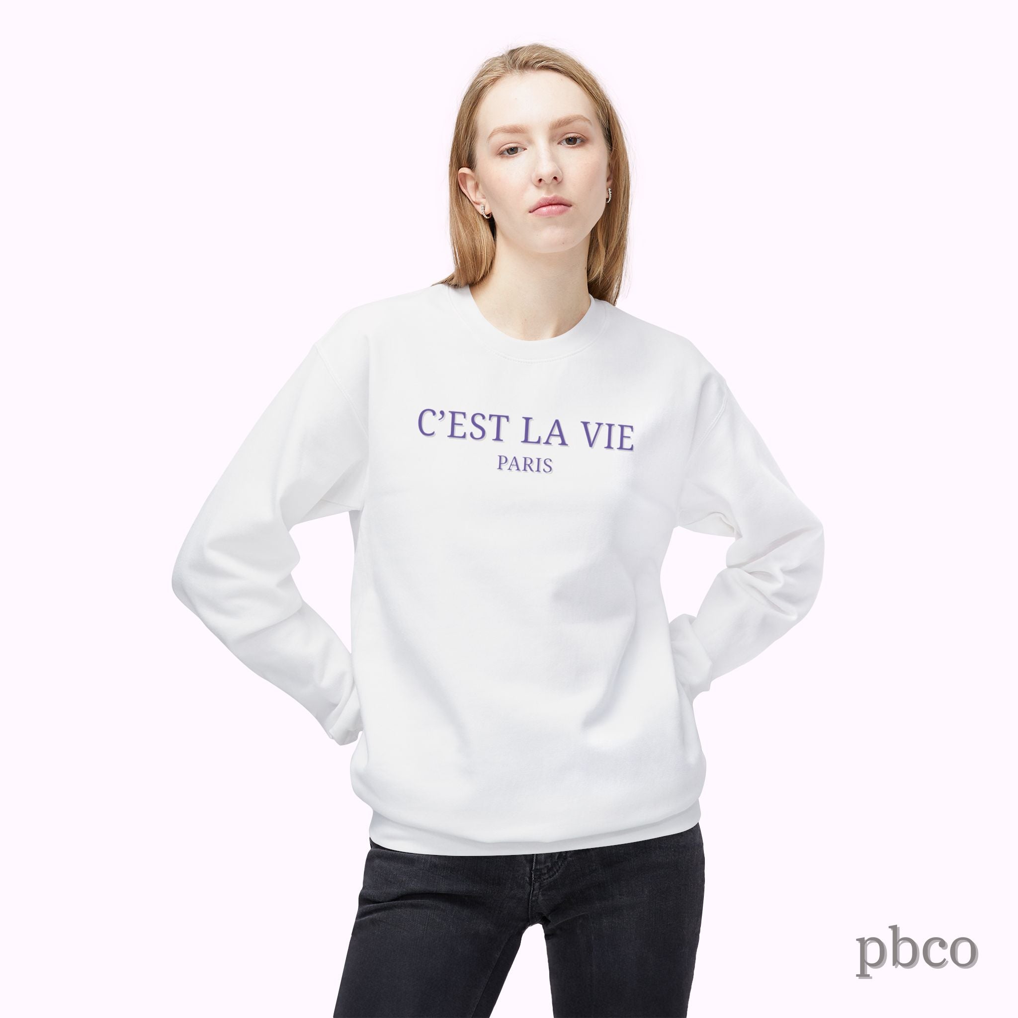 C'est La Vie Paris Crewneck Sweatshirt