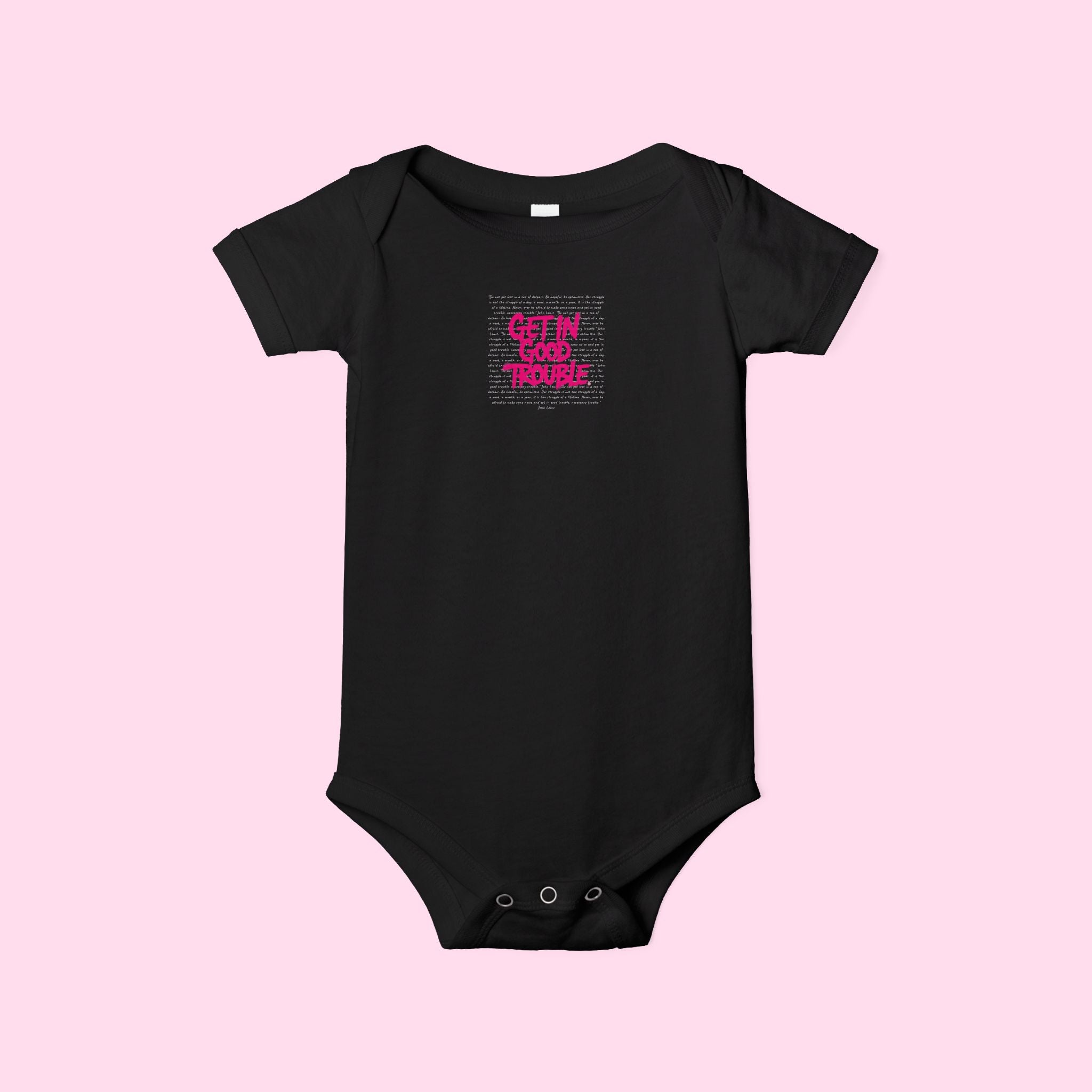 Infant One-Piece Bodysuit 'Get In Good Trouble' Baby Onesie
