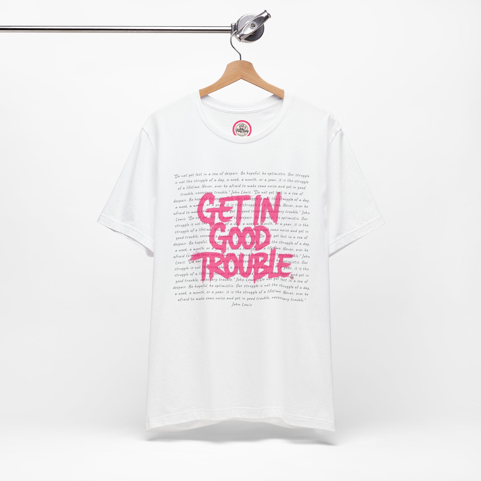 Crewneck Graphic Tee 'Get in Good Trouble'
