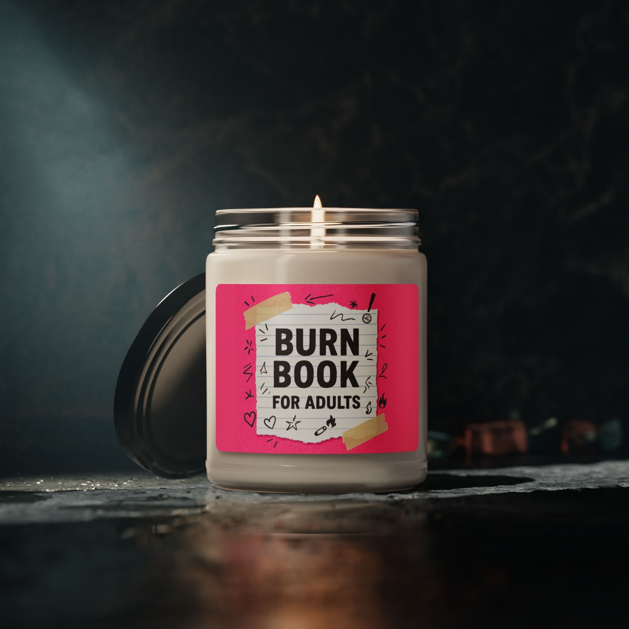 Scented Soy Candle 'Burn Book for Adults' (9oz Jar)