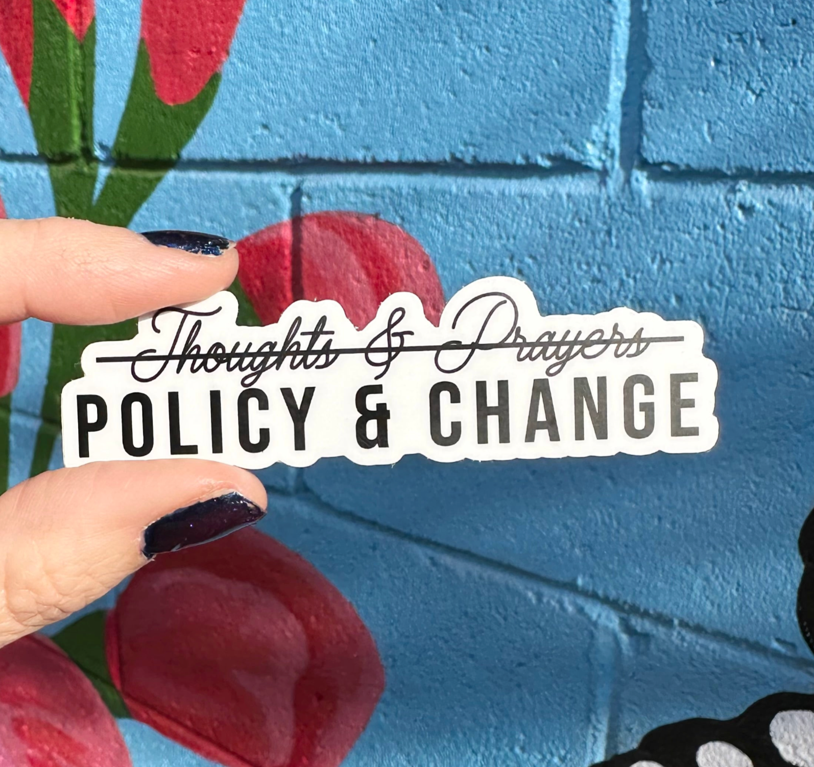 Hilarious Humanitarian - Policy & Change Sticker