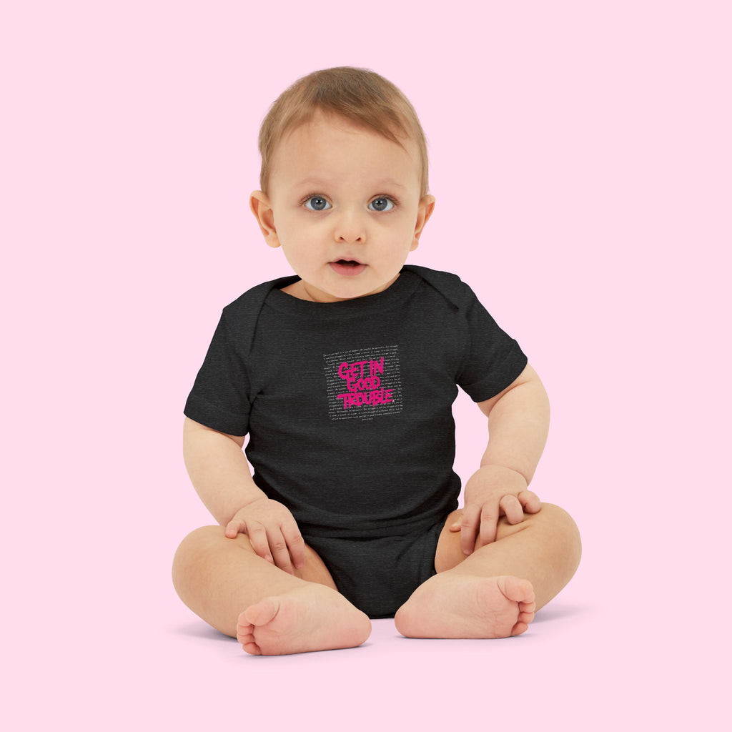 Infant One-Piece Bodysuit 'Get In Good Trouble' Baby Onesie