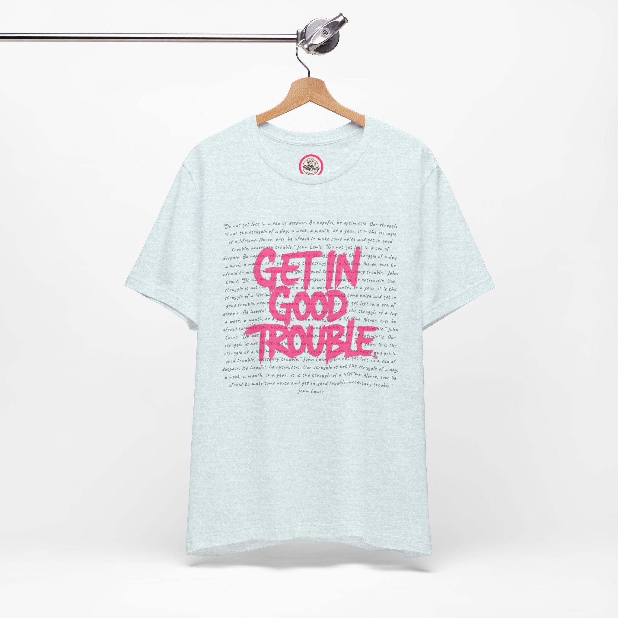 Crewneck Graphic Tee 'Get in Good Trouble'