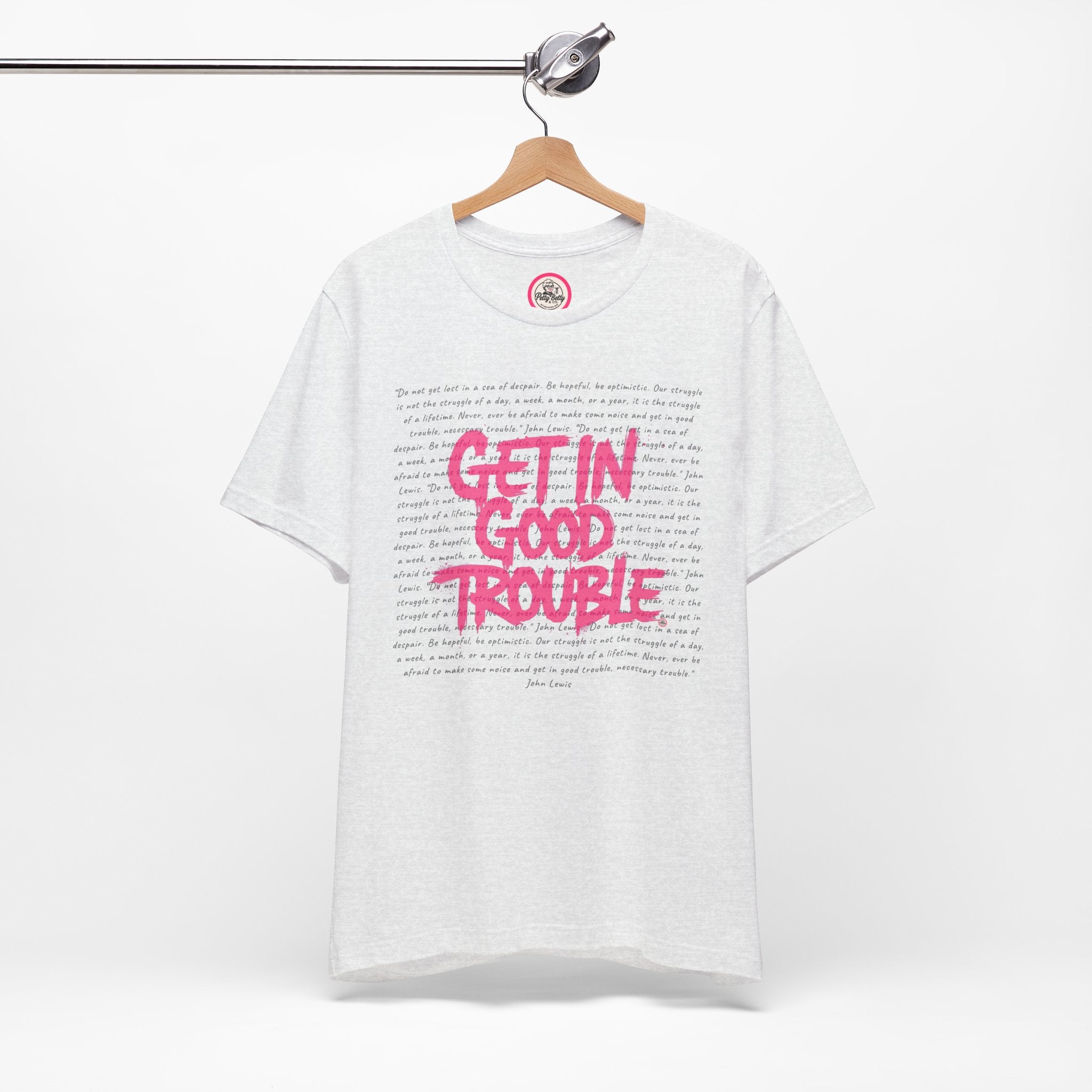 Crewneck Graphic Tee 'Get in Good Trouble'