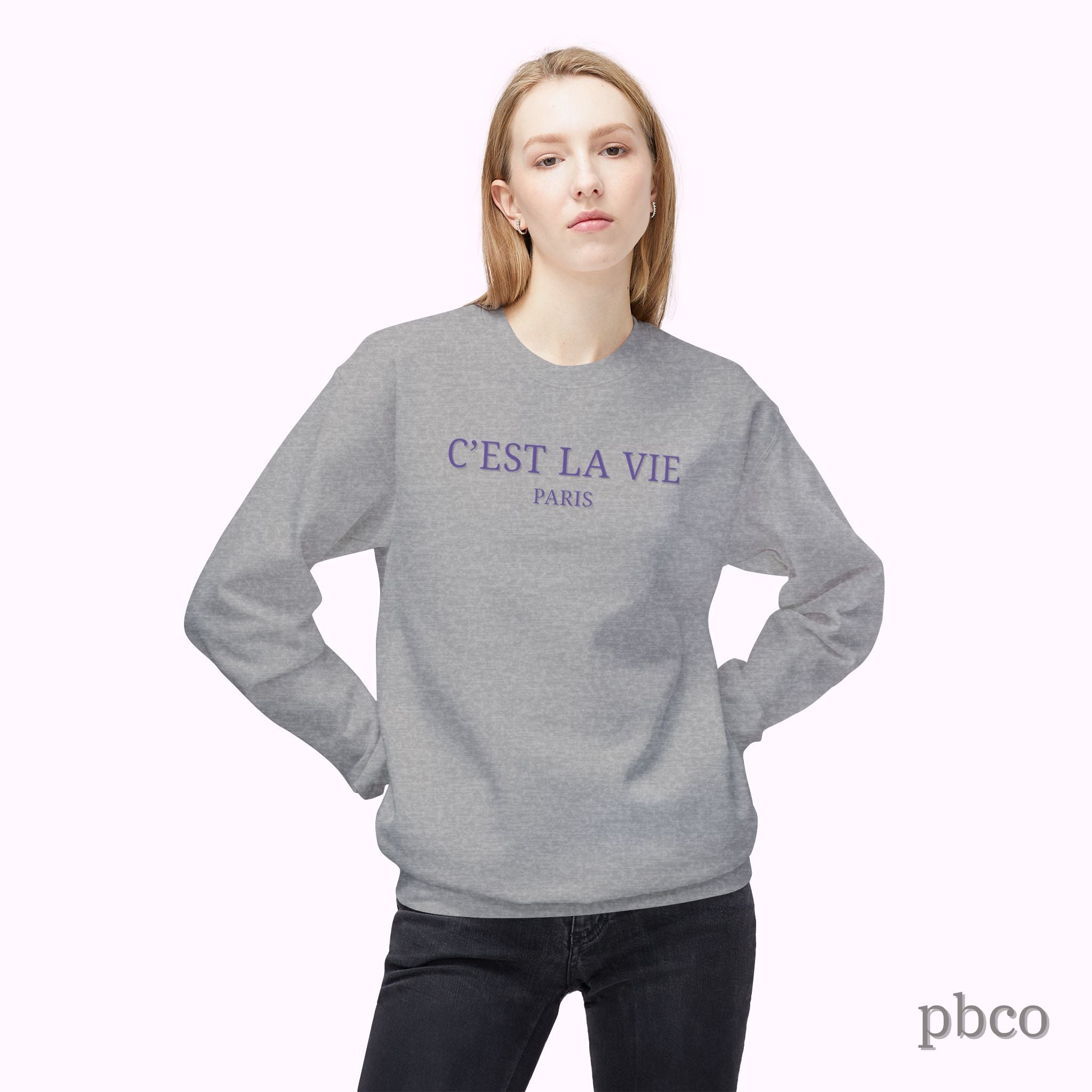 C'est La Vie Paris Crewneck Sweatshirt
