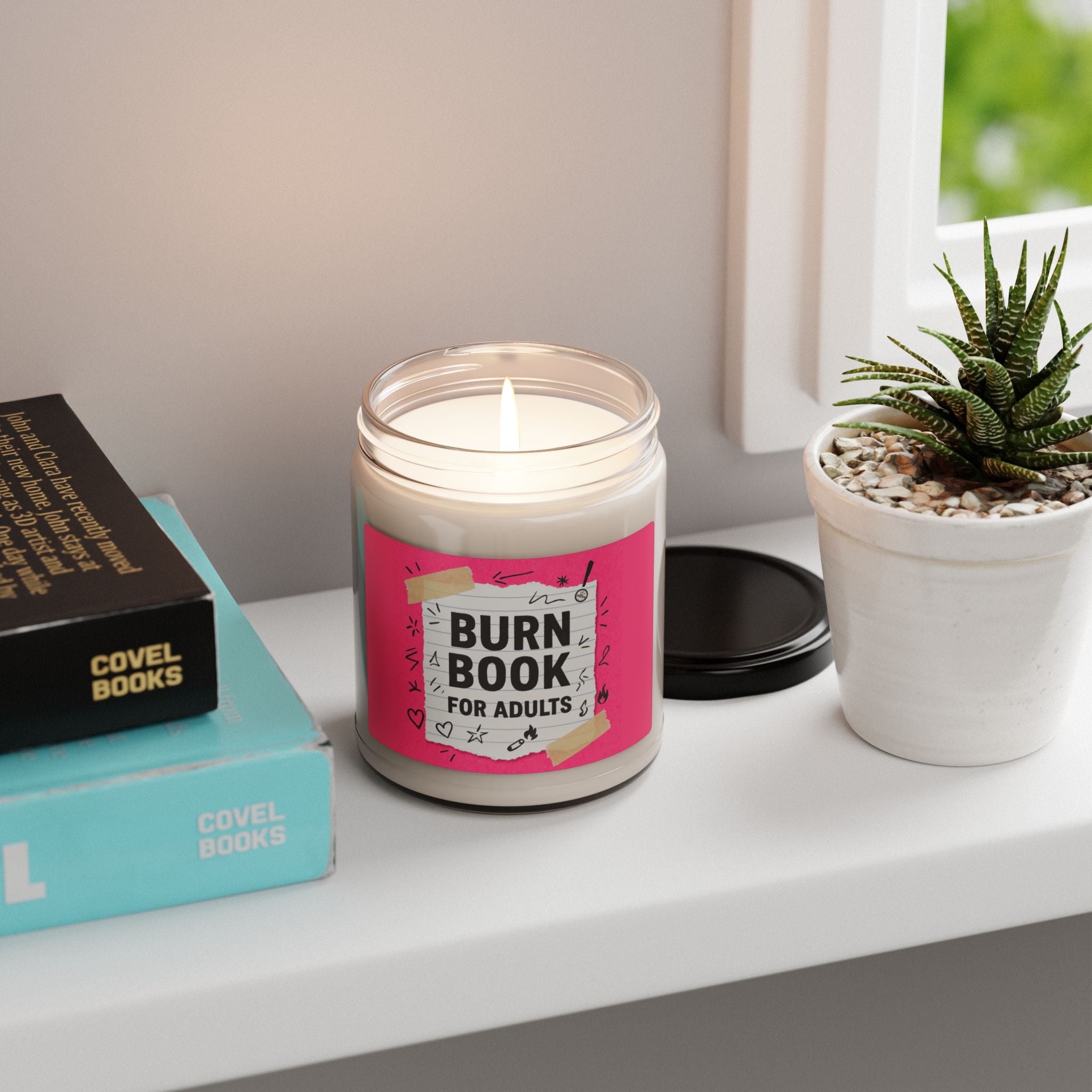Scented Soy Candle 'Burn Book for Adults' (9oz Jar)