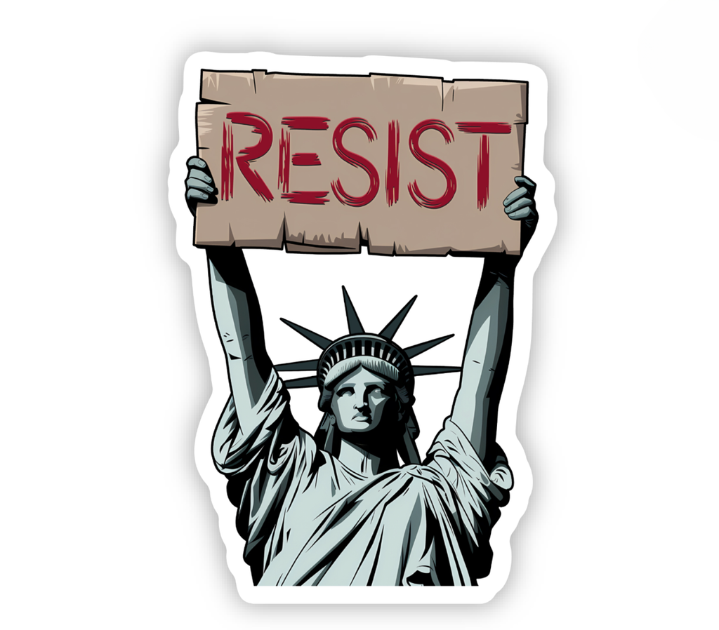 Hilarious Humanitarian - Resist Sticker