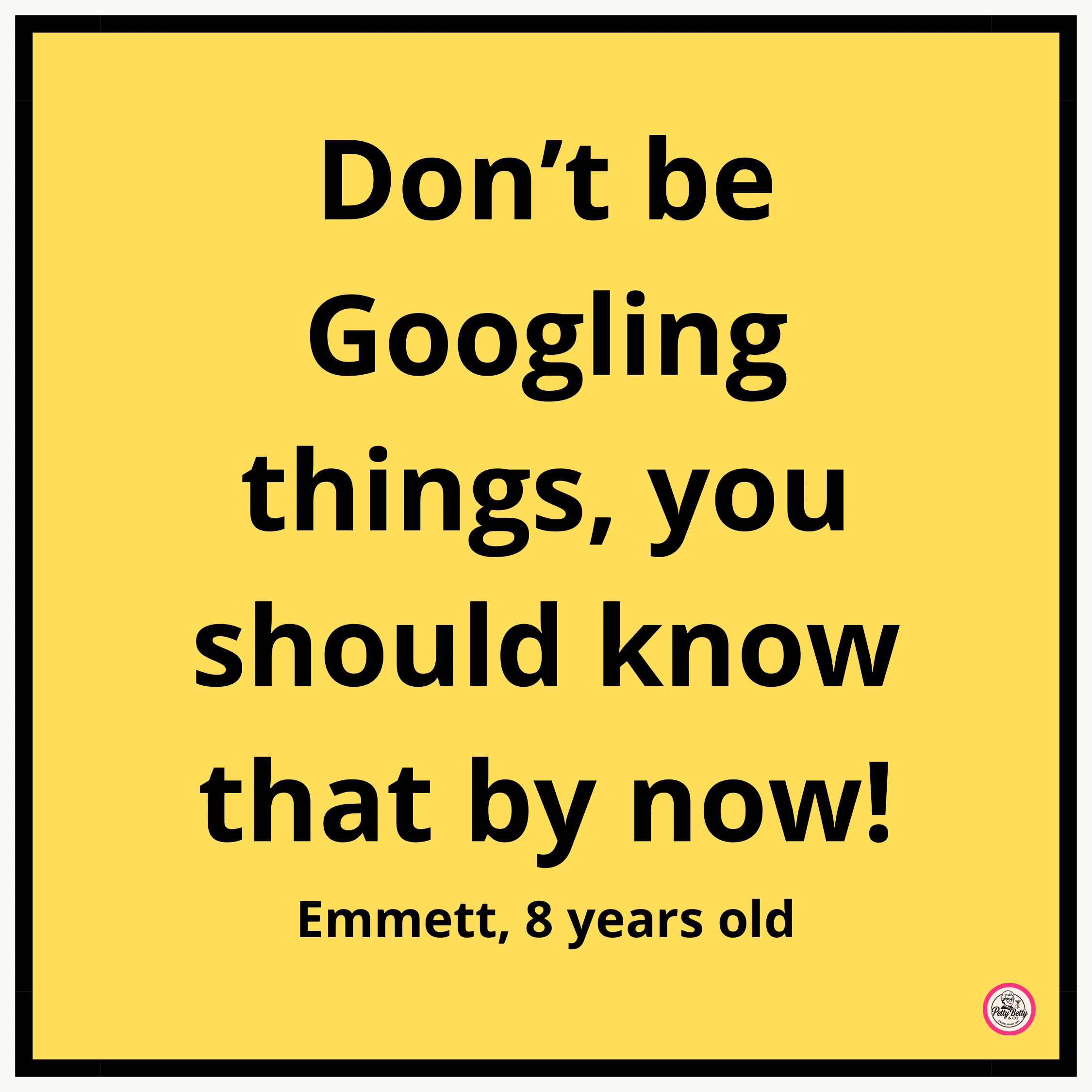 Emmett's Life Advice