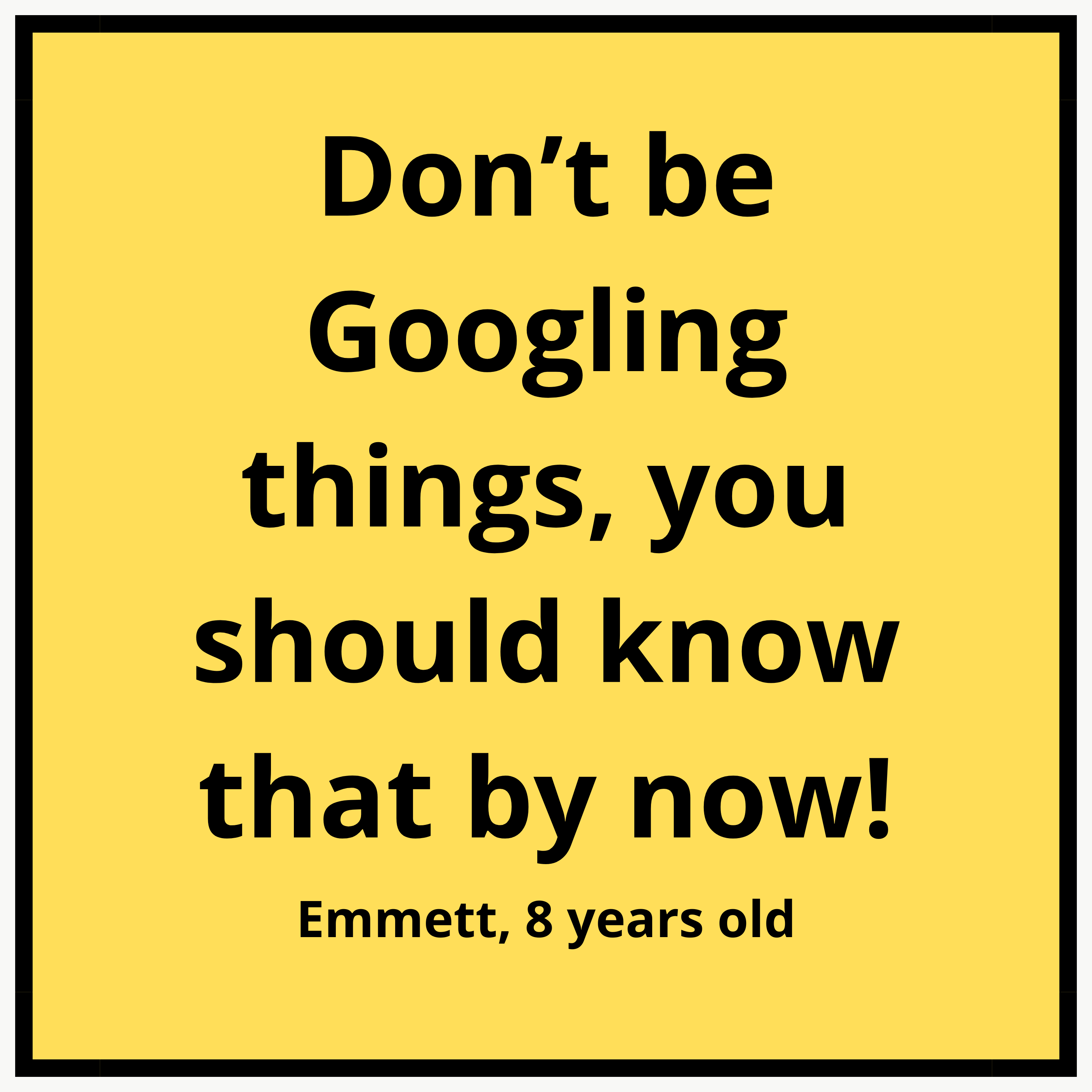 Emmett's Life Advice