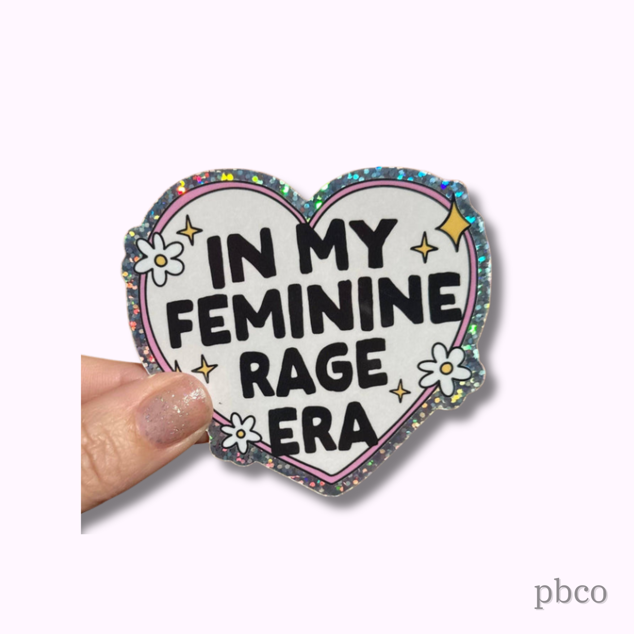 Hilarious Humanitarian - In My Feminine Rage Era Sticker