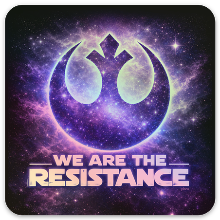We Are The Resistance Holographic Sticker