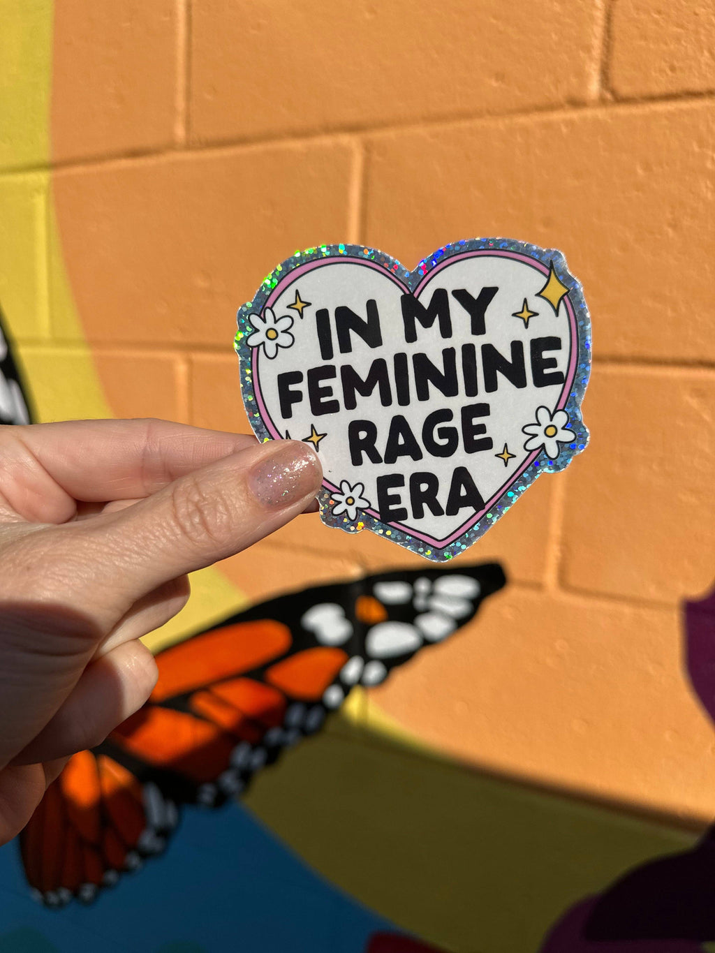 Hilarious Humanitarian - In My Feminine Rage Era Sticker (2 styles available)